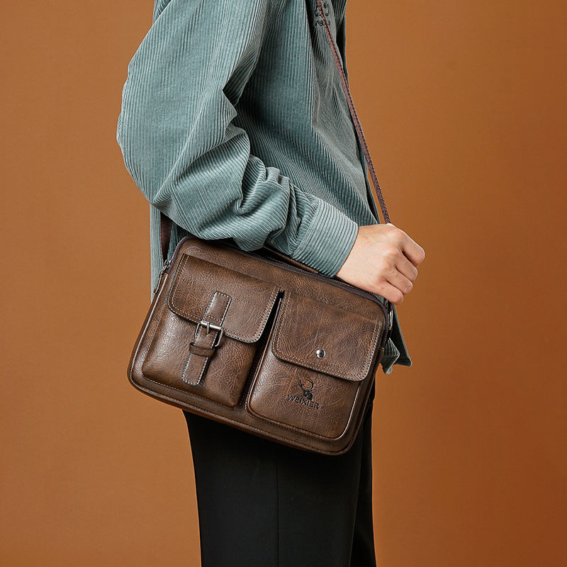 Vintage Messenger Bag für Herren – Bild 3 | LuxeStyle