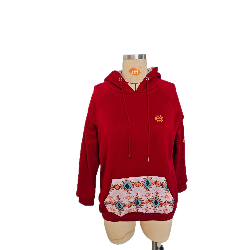 Kapuzenpullover für Damen – Geometrisches Muster – Ansicht 6