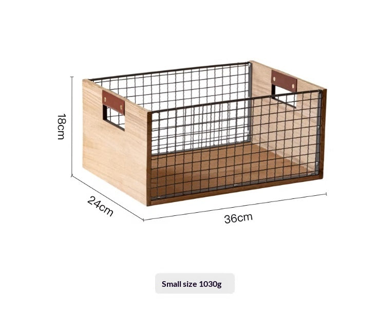 Retro Eisen Aufbewahrungskorb