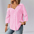 Blaues Streifen-Shirt