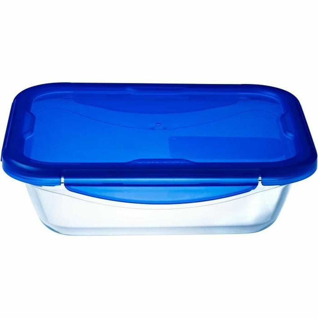 Lebensmittelbehälter Pyrex Blau Durchsichtig rechteckig 800 ml