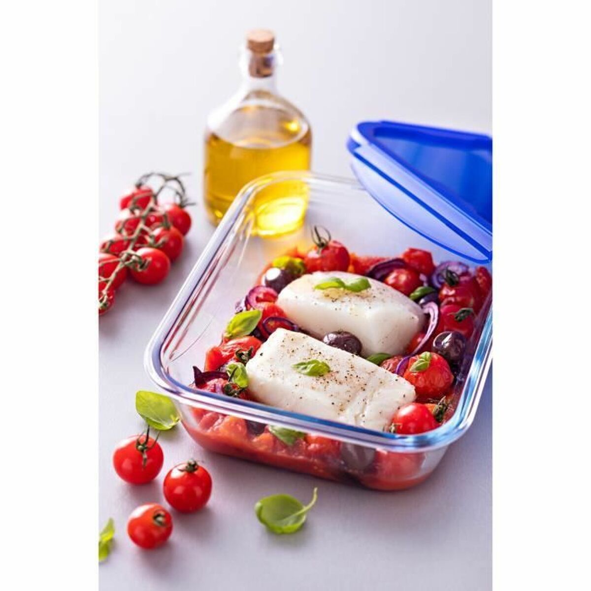 Lebensmittelbehälter Pyrex Blau Durchsichtig rechteckig 800 ml