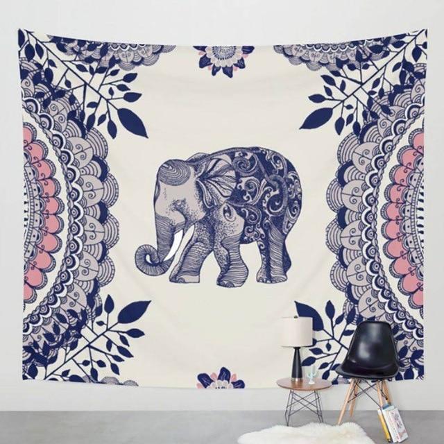 Bohemian Elefanten Wandteppich