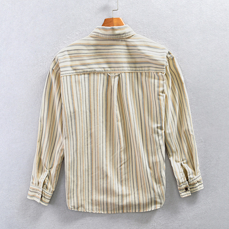 Herren Corduroy Hemd im Retro-Streifen-Look – Bild 6 | LuxeStyle