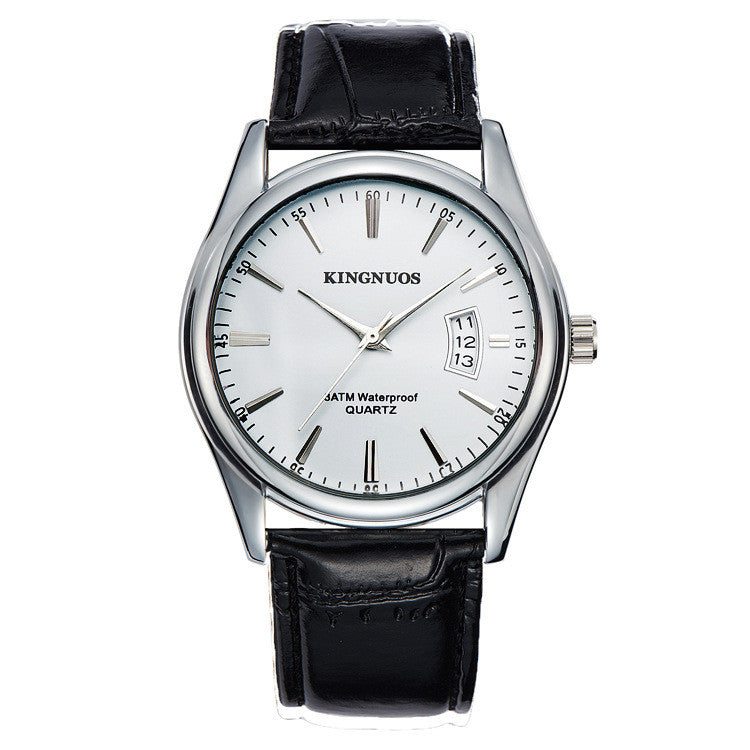 Herrenuhr mit Kalender und Edelstahlarmband – Bild 9 | LuxeStyle