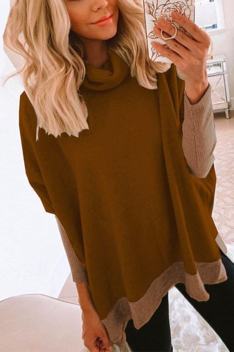 Strickpullover mit Stehkragen für Damen