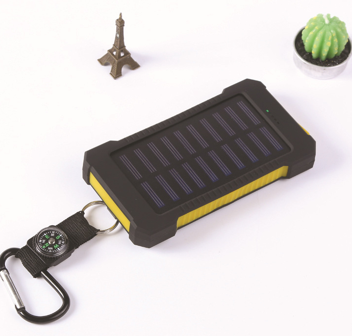 Outdoor Solar Powerbank mit Kompass & LED