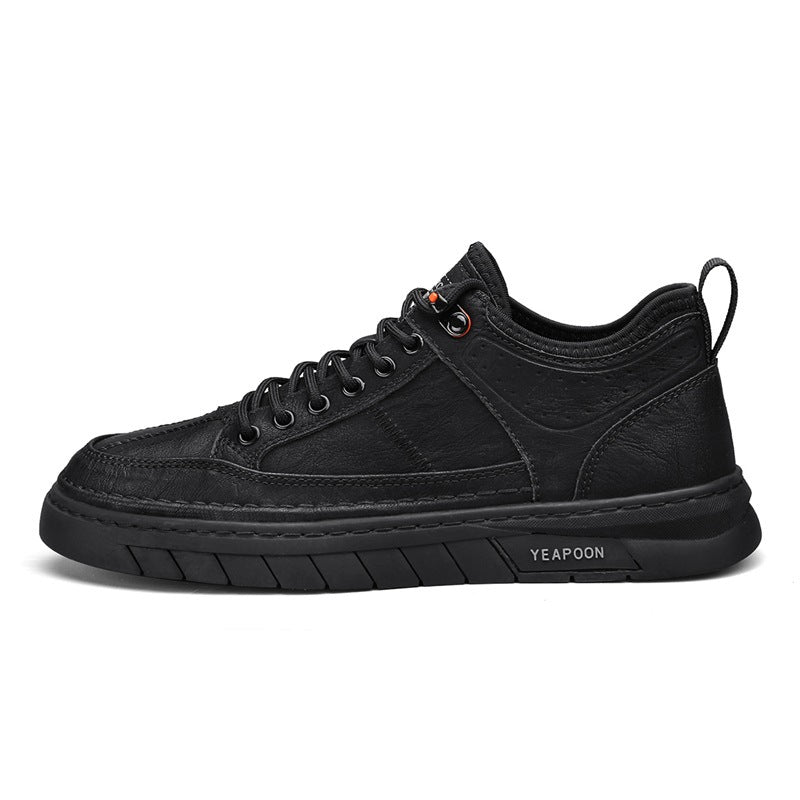 Männer-Low-Top-Lederschuhe mit rutschfester Sohle – Bild 3 | LuxeStyle