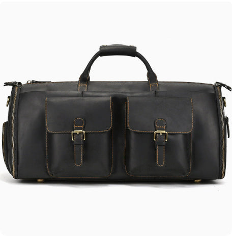 Vintage Reise-Sporttasche Leder faltbar – Bild 3 | LuxeStyle