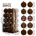30er-Set Weihnachtskugeln, 6 cm | LuxeStyle