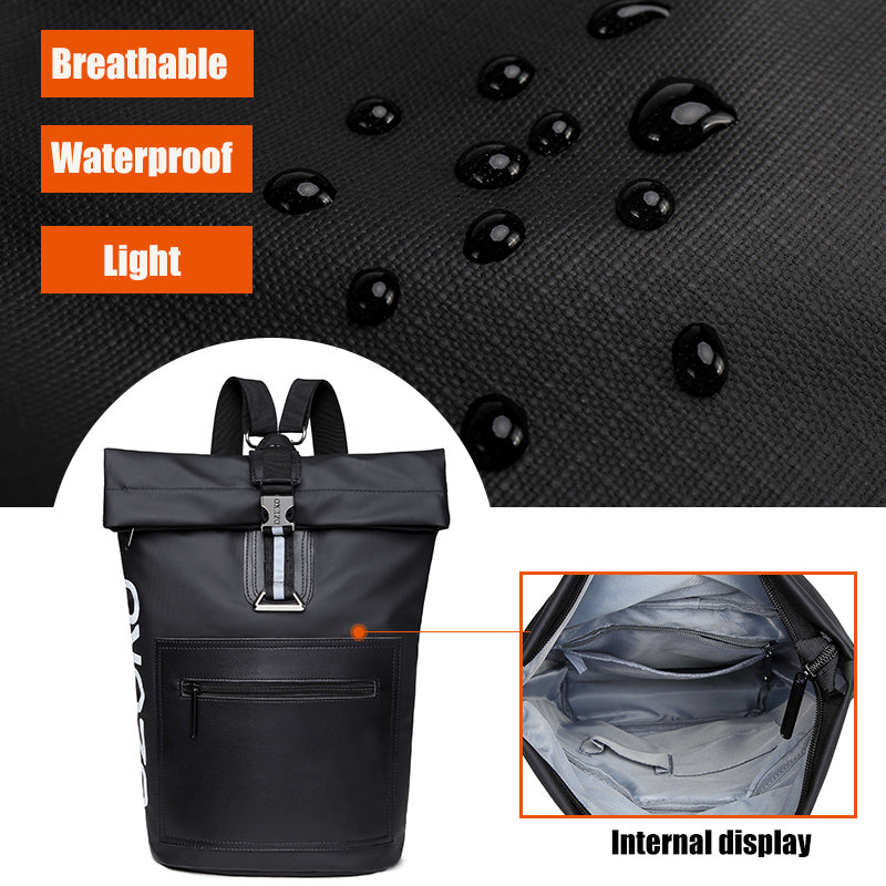 Grosses Oxford-Rucksack mit PVC-Mesh | LuxeStyle