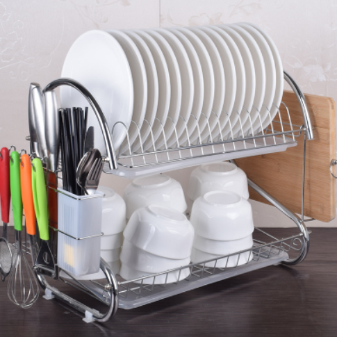 Abtropfgestell mit Geschirr- und Messerhalter – Bild 7 | LuxeStyle