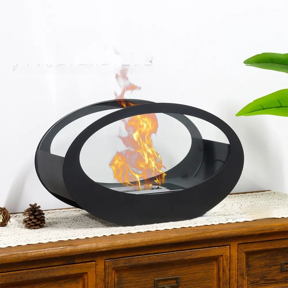 Ovaler Tischkamin – Ethanol-Feuerstelle – Bild 2 | LuxeStyle