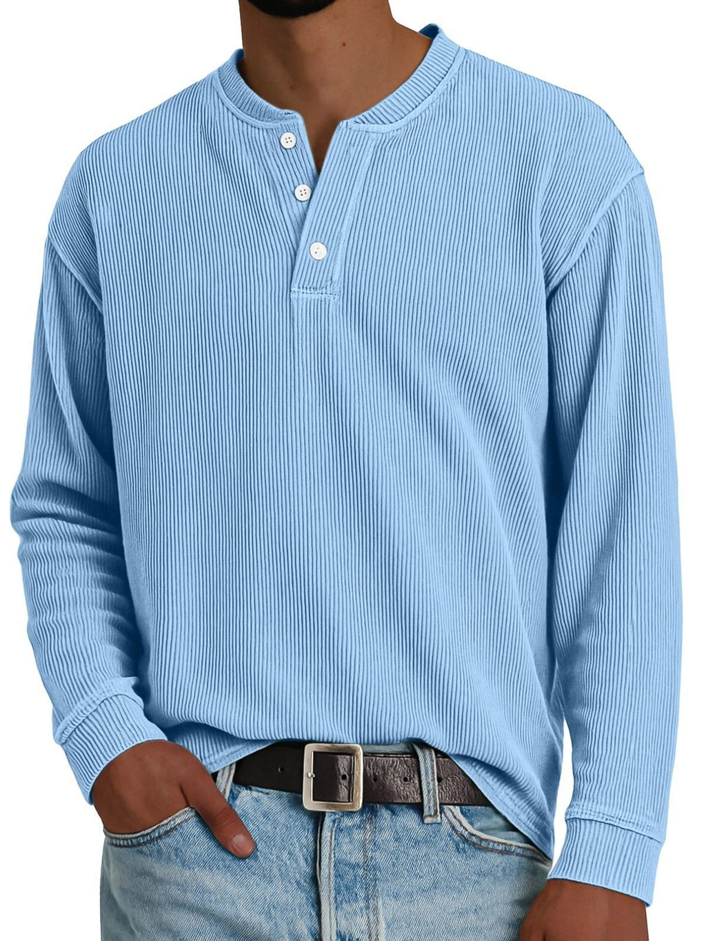 Langarm-Pullover aus Baumwolle – Bild 2 | LuxeStyle