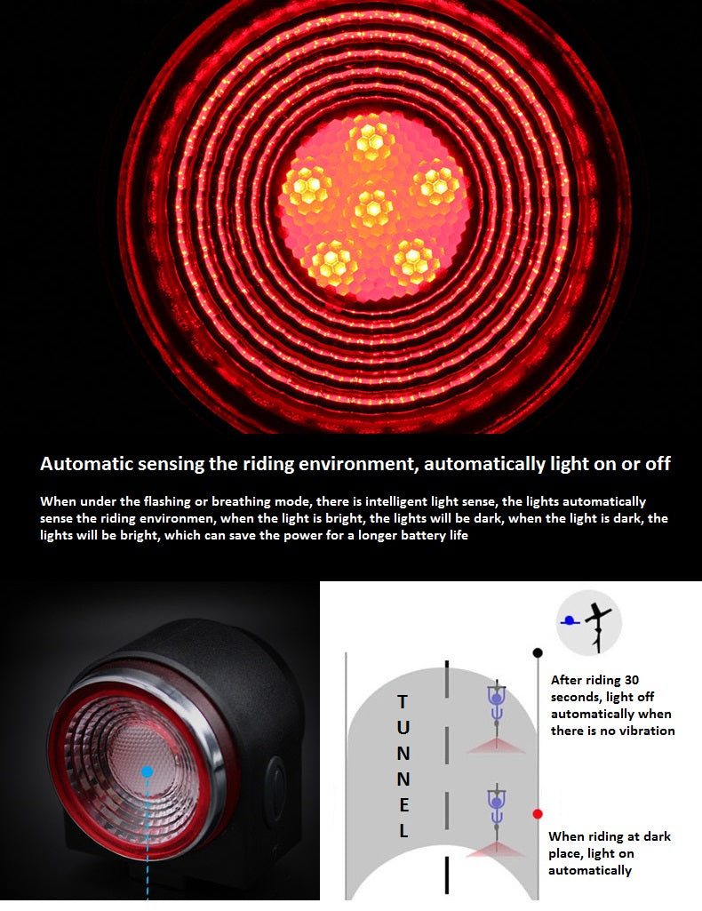 A8 Velo-Alarm mit Rücklicht