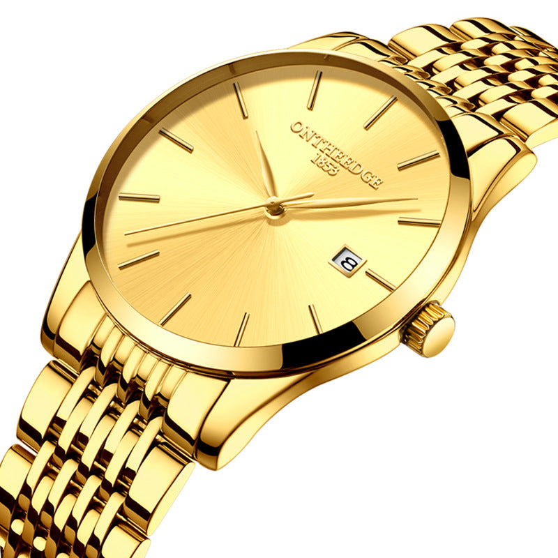 Schlanke Herrenuhr mit Kalenderfunktion – Bild 5 | LuxeStyle