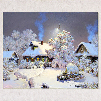 Diamant Painting «Schneehütte» – Bild 2 | LuxeStyle