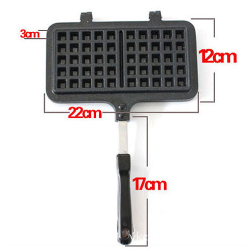 Schwarzer Waffel-Backform mit Antihaft – Bild 5 | LuxeStyle