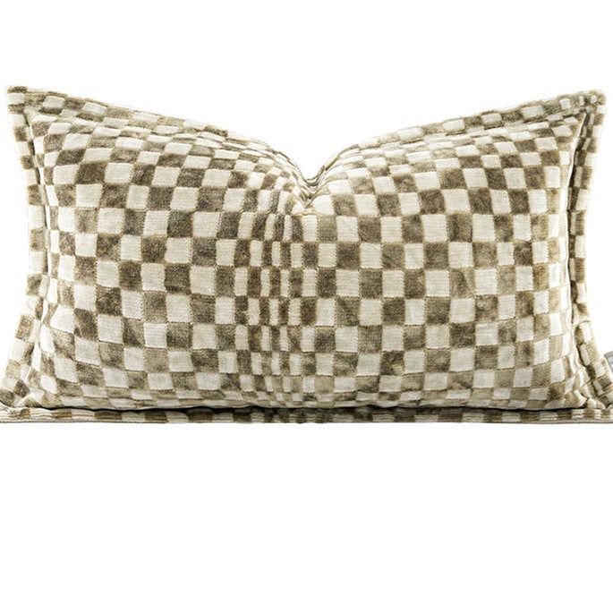 Nordisches Checkerboard-Kissen 30×50 cm – Bild 4 | LuxeStyle