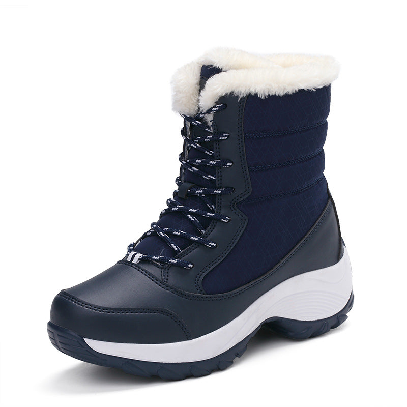 Wasserdichte Velours-Winterstiefel