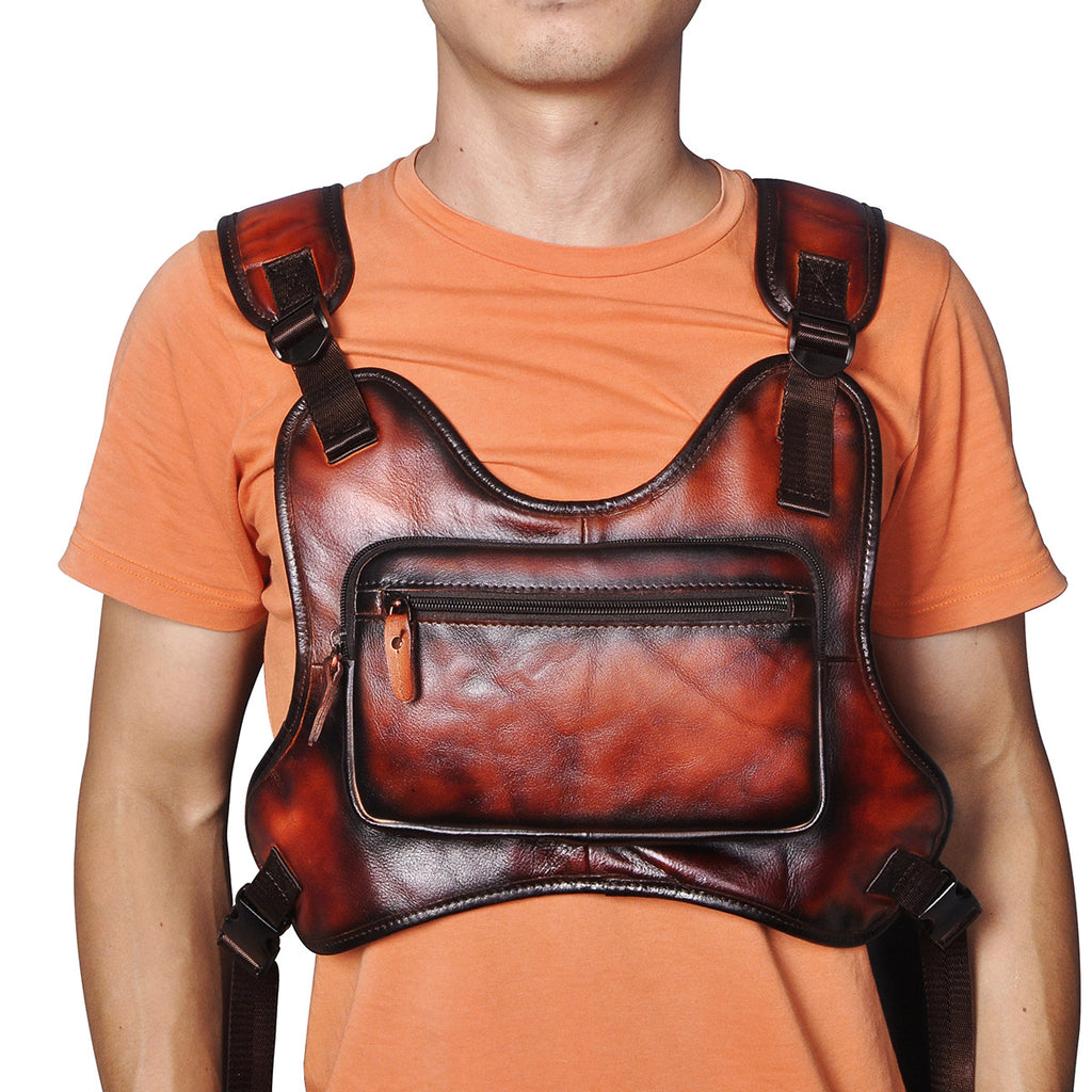 Vintage Brusttasche aus Rindsleder – Bild 3 | LuxeStyle