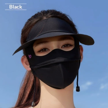 UV-Schutz Facekini mit breiter Krempe