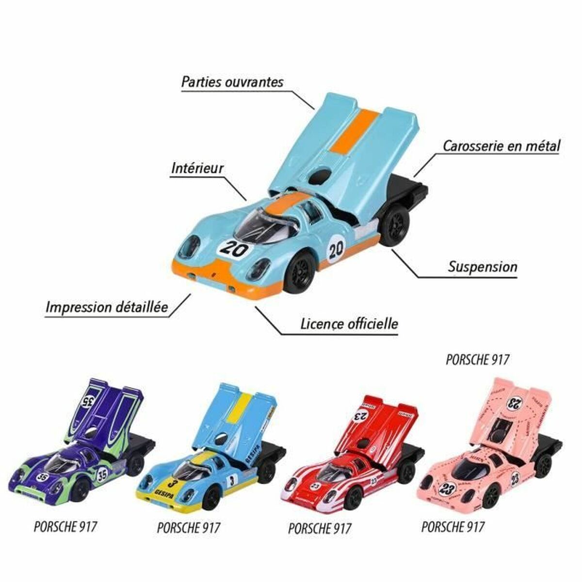 Modellauto Porsche 917: Detailgetreues Sammlerstück!
