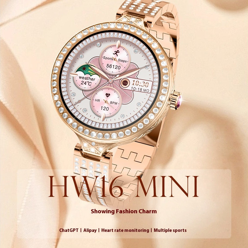 Smartwatch HW16 MINI für Damen – Bild 7 | LuxeStyle