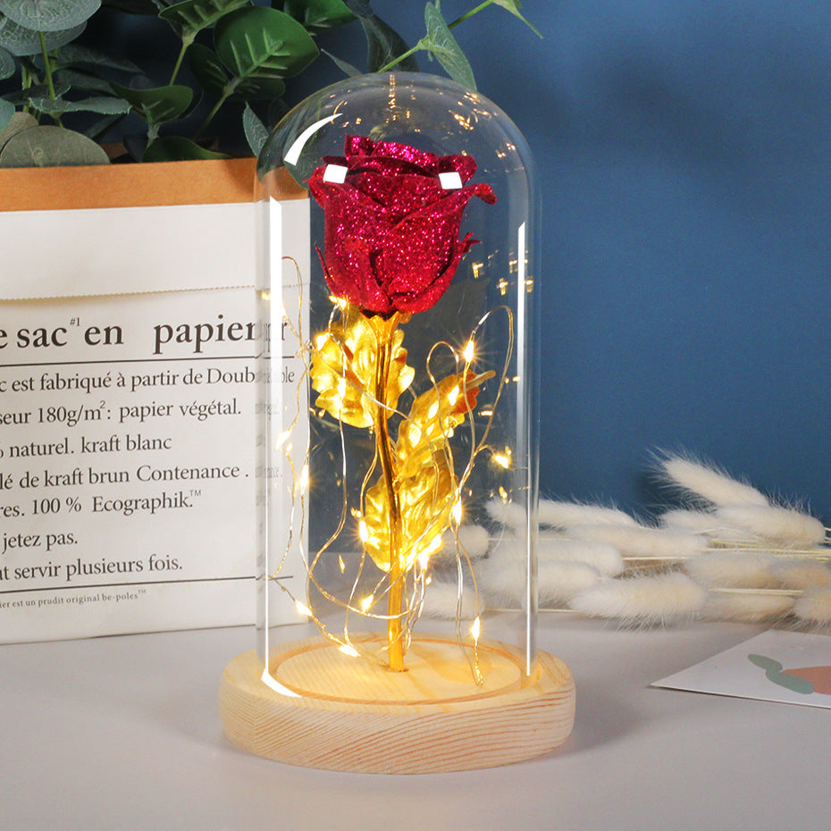 Ewige Rose mit LED-Licht