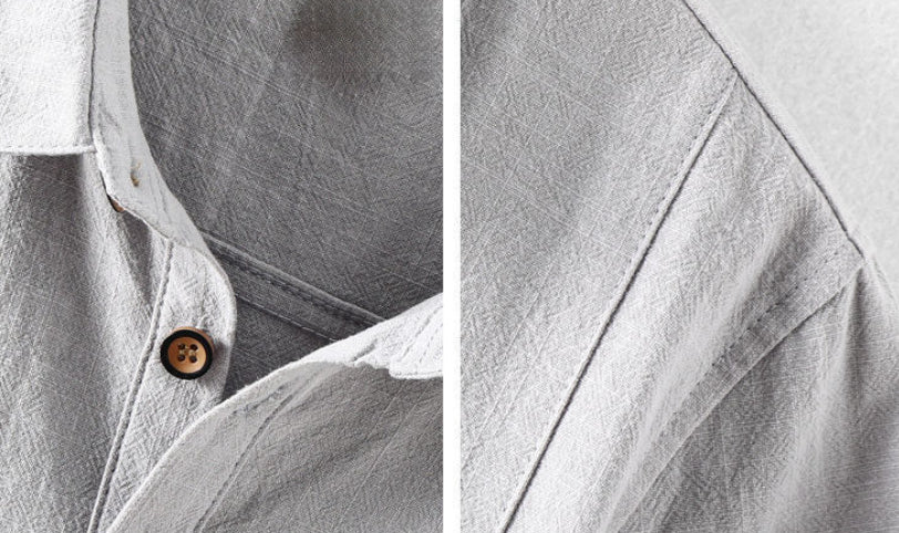 Männerhemd aus Leinen – lockeres Baumwoll-Leinen Shirt – Bild 6 | LuxeStyle