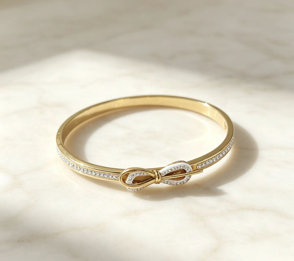 Titan-Stahl Armband mit Schleife