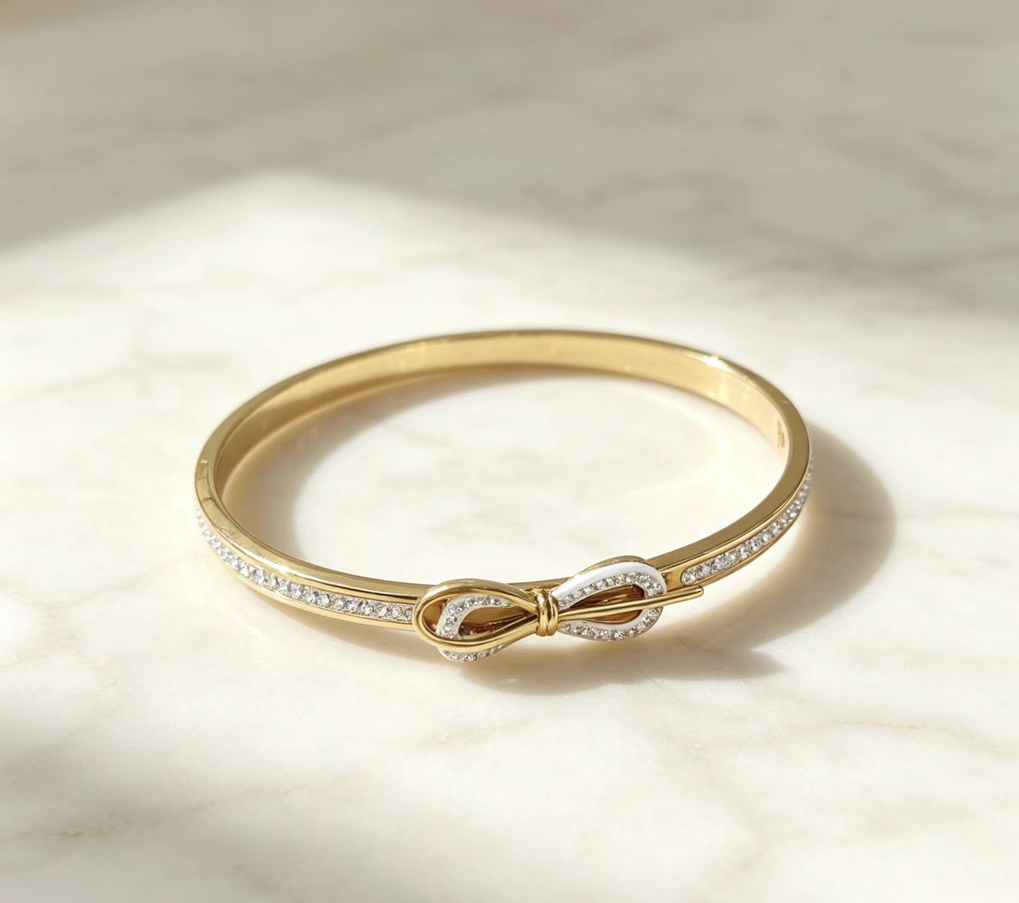 Titan-Stahl Armband mit Schleife