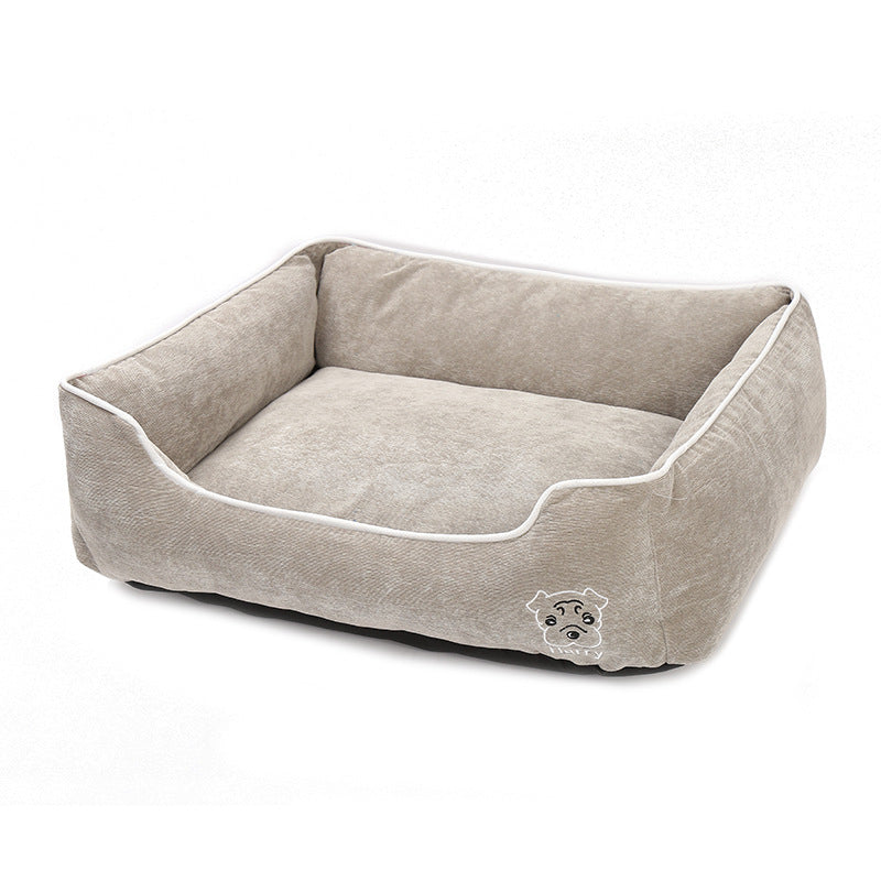 Kuscheliges Cord-Hundebett
