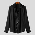 Herren Langarmshirt mit Mandarin-Kragen – Bild 1 | LuxeStyle