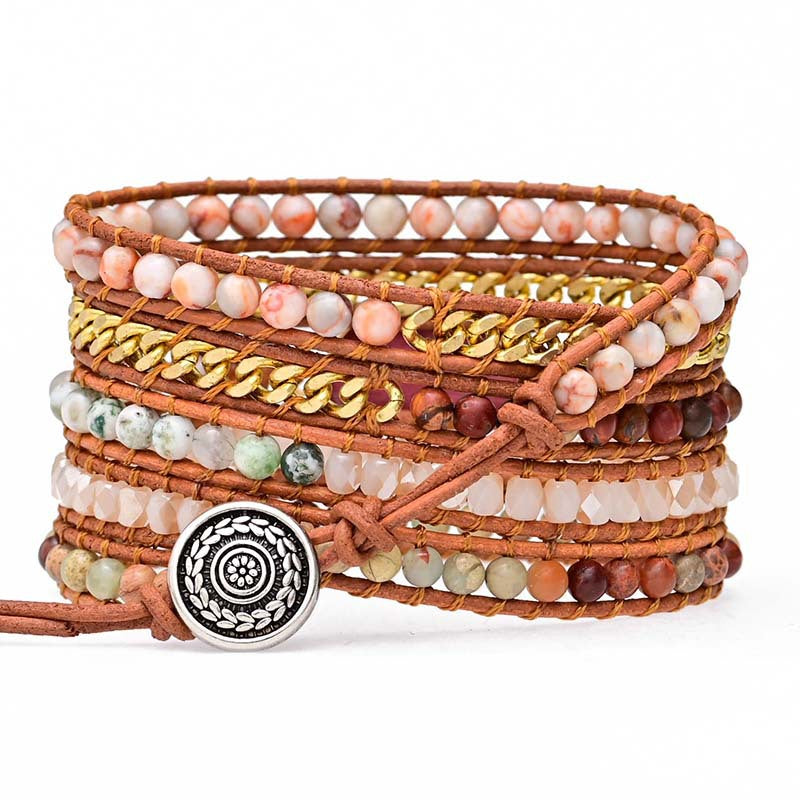 5-lagiges handgewebtes Armband – Bild 2 | LuxeStyle