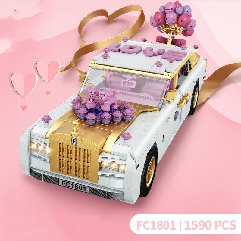Romantisches Hochzeitsauto Bausteine-Set – Bild 6 | LuxeStyle