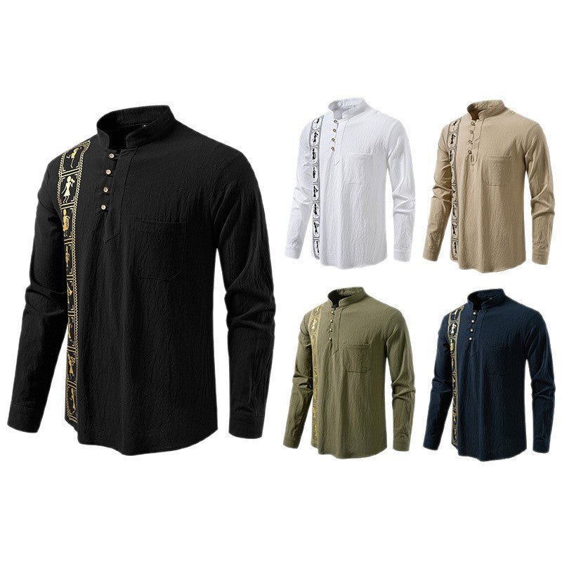 Herren Hemd aus Baumwolle-Leinen-Mix – Bild 5 | LuxeStyle