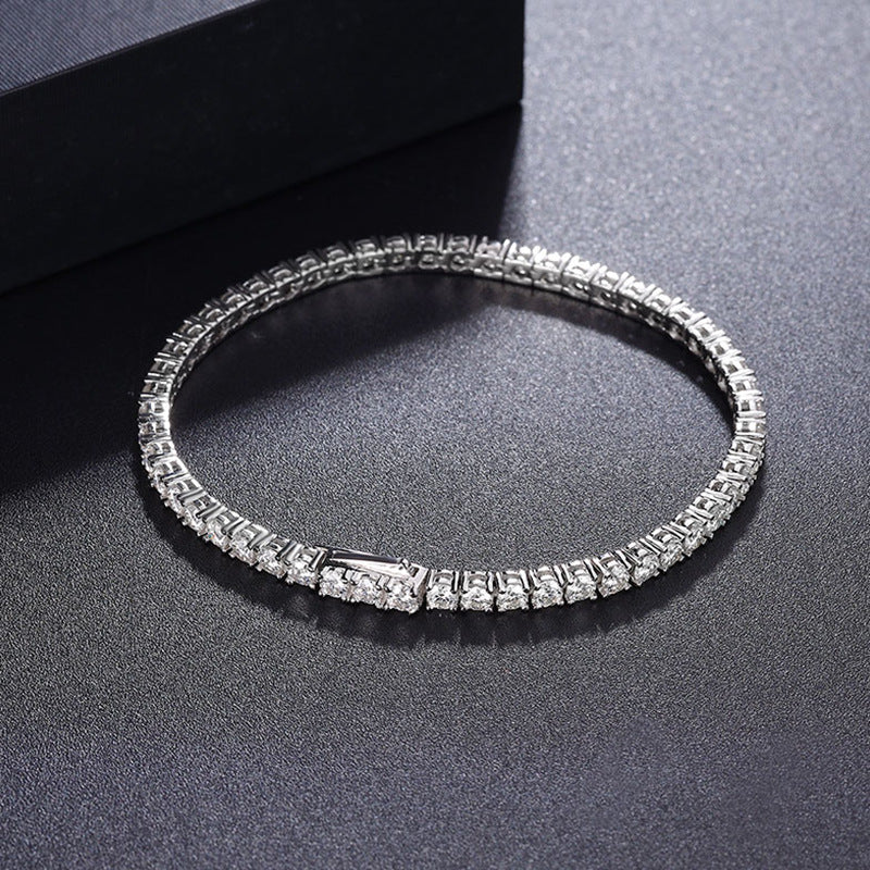 Moissanit Armband mit verdecktem Verschluss – Bild 10 | LuxeStyle
