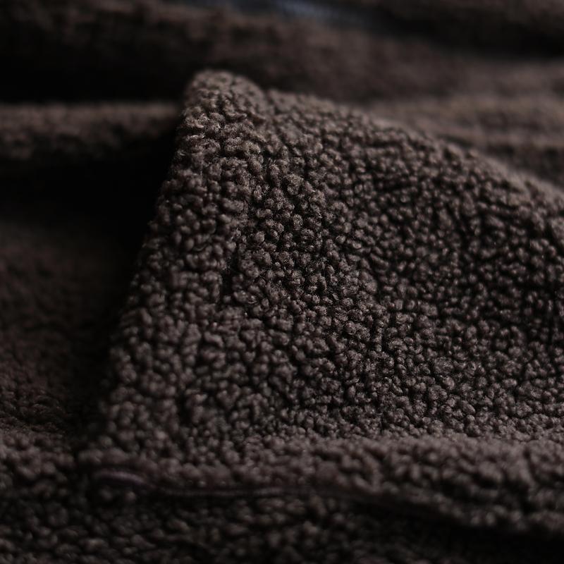 Lässiger Oversize-Mantel aus Lammfellimitat