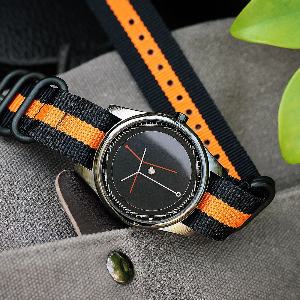 Jugendvoll Studentenuhr mit Canvas Armband