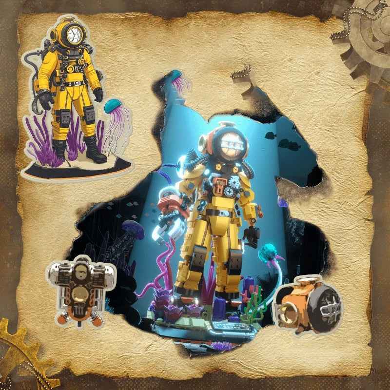 Steampunk Taucher Bausteine-Modell – Bild 5 | LuxeStyle