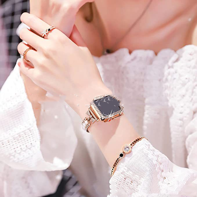Smartwatch Armband mit Perlen – Bild 3 | LuxeStyle