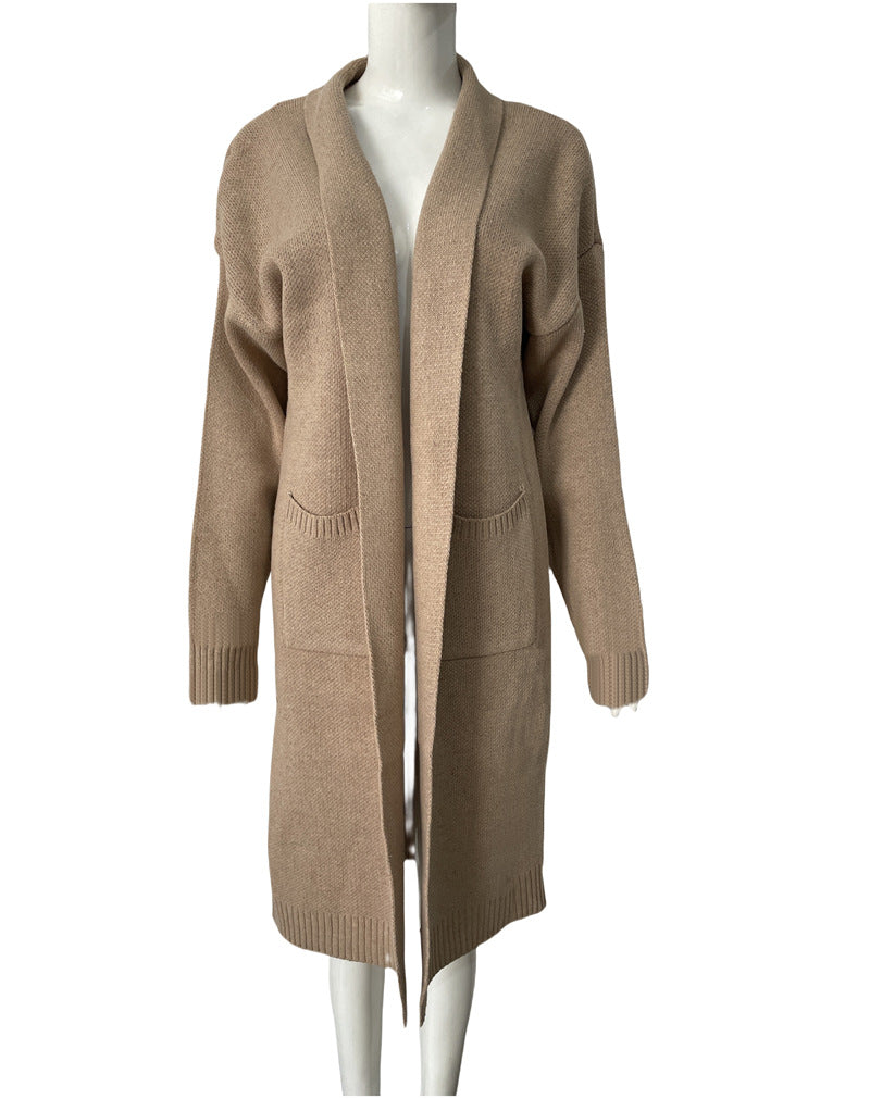 Long Cardigan mit Oversize-Passform und Taschen