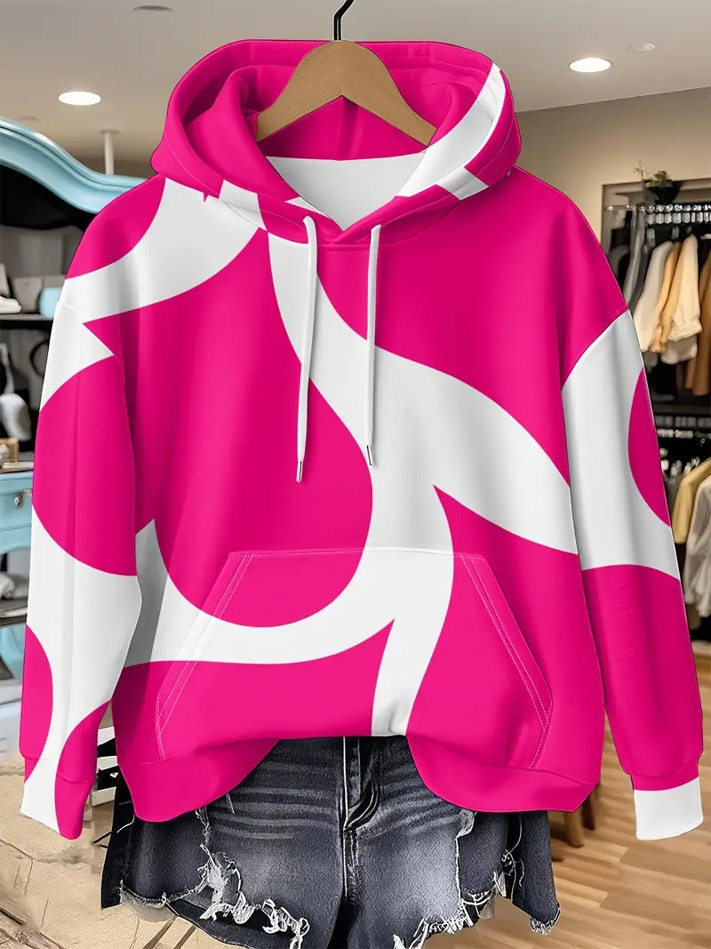 Kapuzenpullover mit 3D-Print für Damen