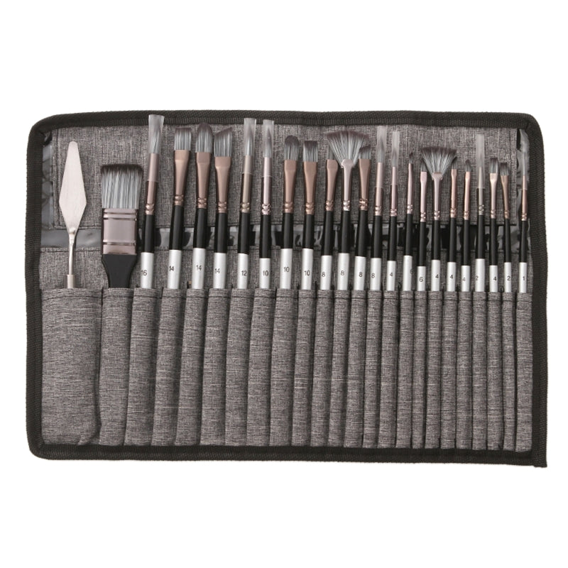 24er-Set Nylonhaarpinsel für diverse Maltechniken – Bild 4 | LuxeStyle