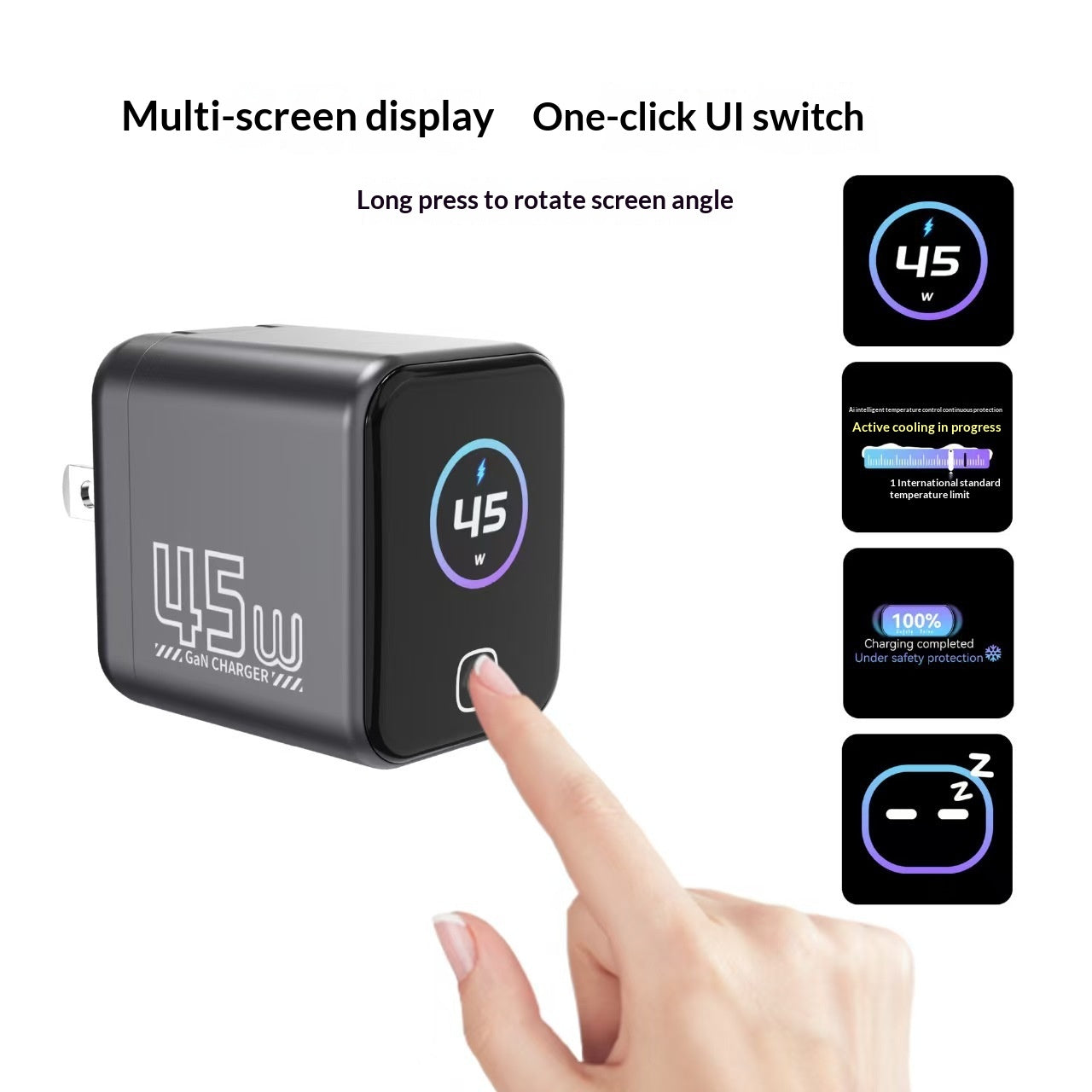 45W GaN Ladegerät für Tablets, Smartphones & Laptops