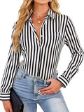 Gestreiftes Langarmshirt im Relaxed Fit – Bild 10 | LuxeStyle
