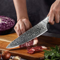Damast Kochmesser für Fleisch & Gemüse