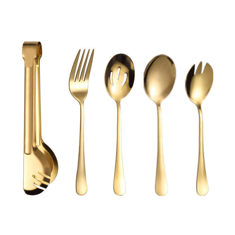 Servierlöffel-Set aus Edelstahl, 10-teilig – Bild 2 | LuxeStyle