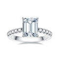 Moissanit Ring mit Radiant-Schliff